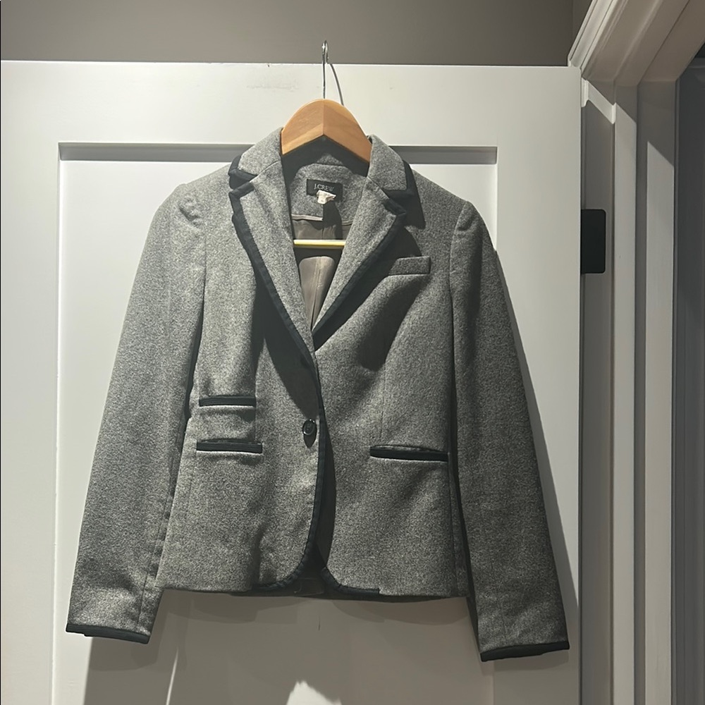 J. Crew Gray Blazer Tailored Suit Jacket